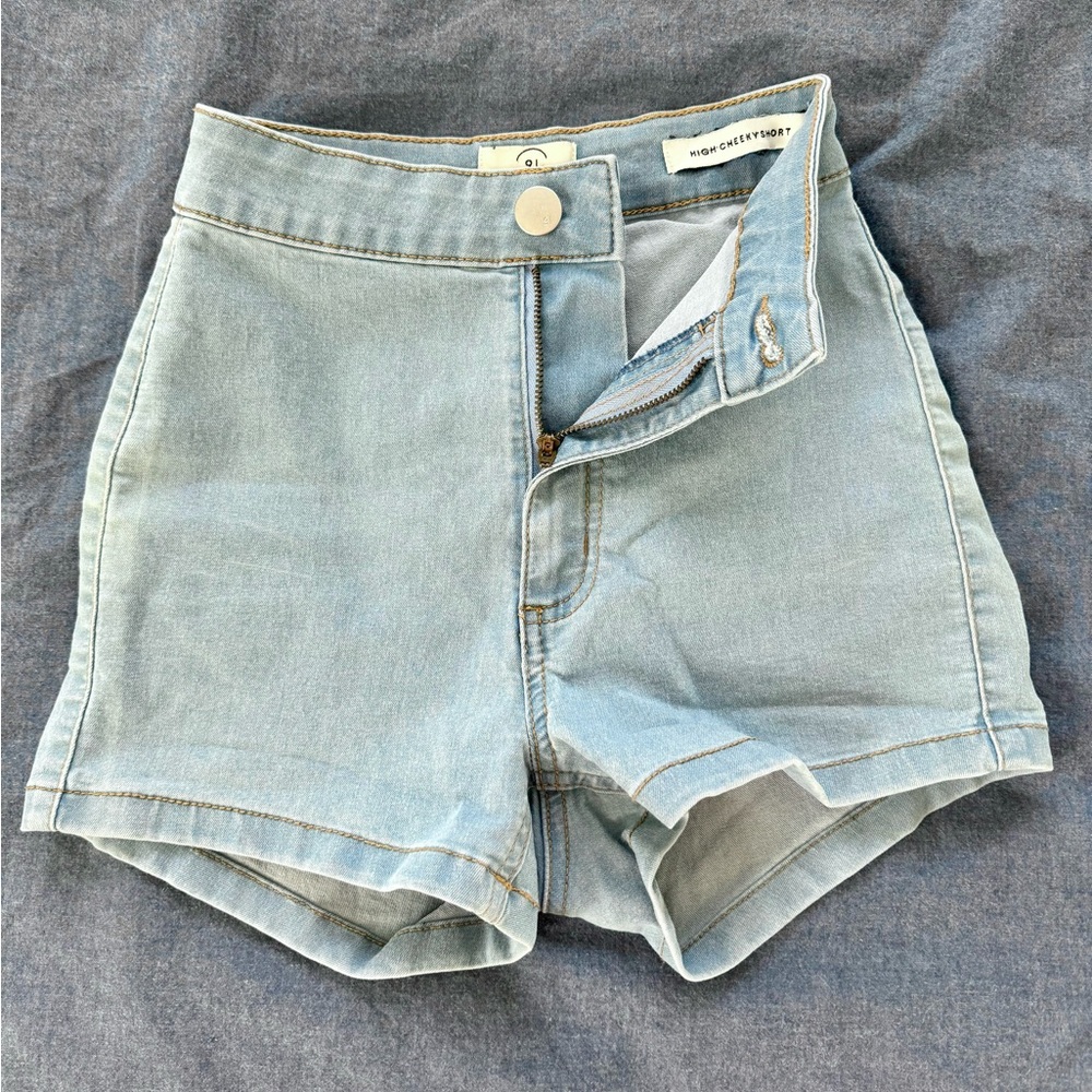 Cotton On High Waisted Denim Shorts